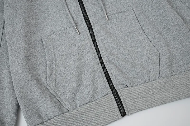 H 6063 C P.company. Side pocket glasses decoration autumn and winter New Arrival cardigan zipper terry sweatshirt jacket Color: Black White Gray Army Green Navy Blue Sizes: M-XXL Item No.: H 6063